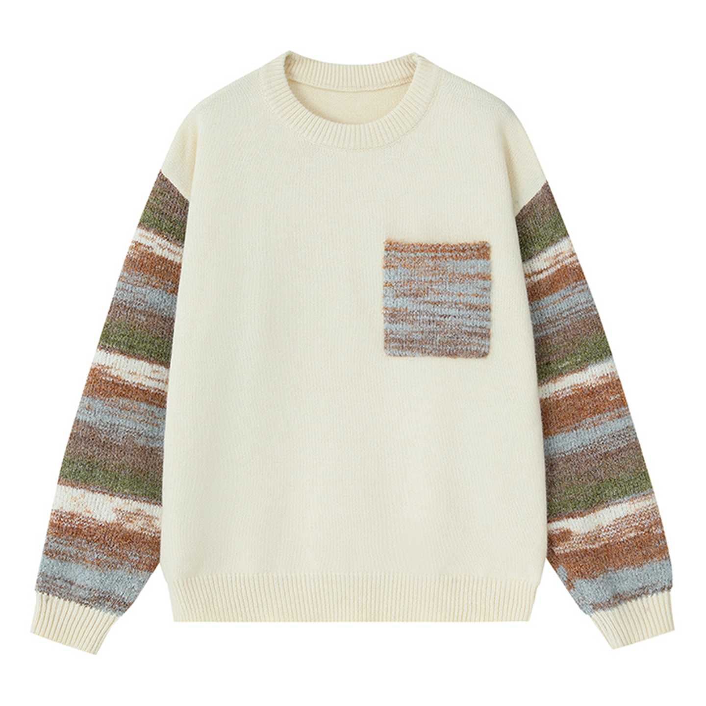 DESIGNSECRETS  25FW慵懒风设计感毛衣男士美式宽松休闲针织衫