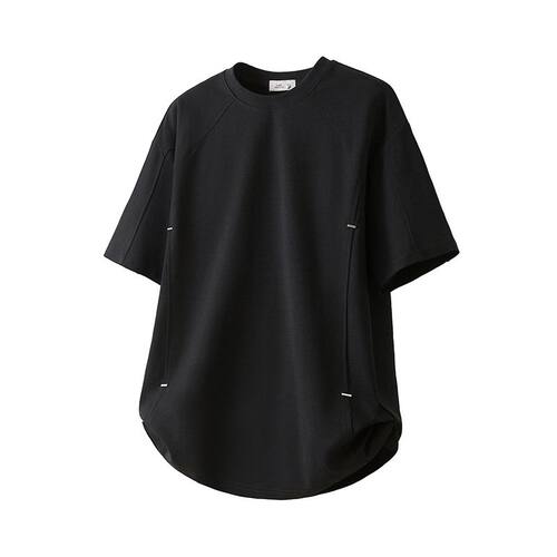 日本品牌解构拼接短袖T恤男夏季