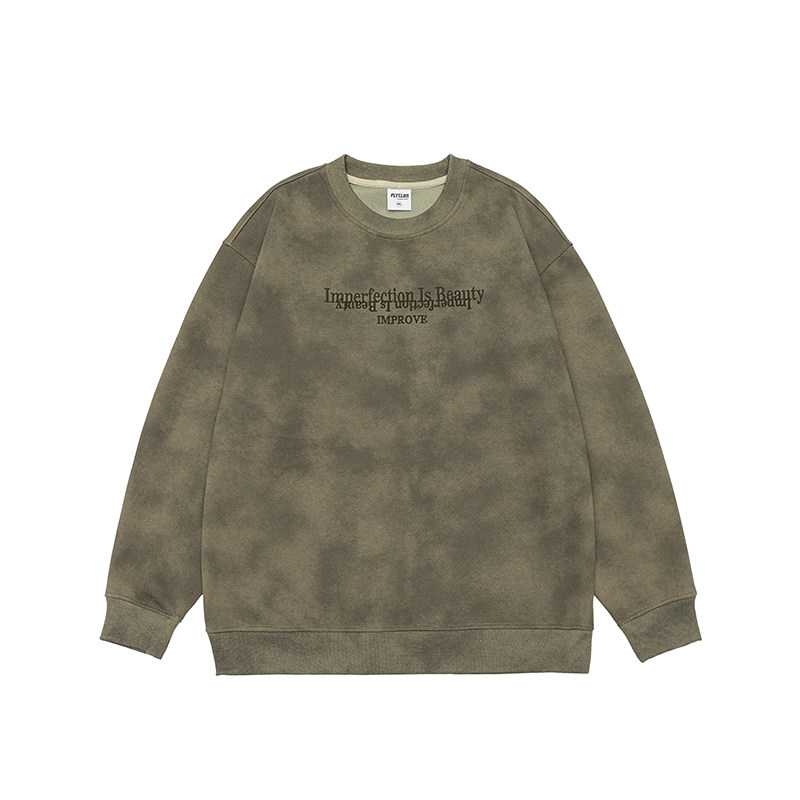 DESIGNSECRETS  25FW美式重磅鹿皮绒卫衣男士休闲潮流宽松t恤上衣