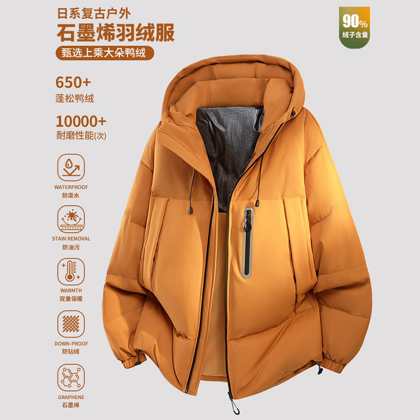 穿着温暖，舒适度极高，不笨重