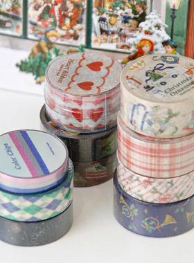 韩国BOKI创意蕾丝刺绣和纸胶带手账DIY装饰素材覆古蝴蝶结纸胶卷