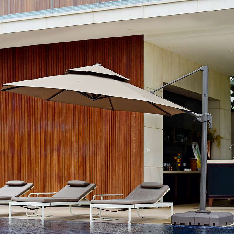 紫叶庭院伞户外伞户外遮阳伞大型室外伞太阳伞花园摆摊露台罗马伞