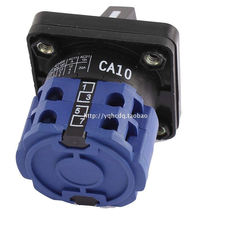 卓超 万能转换开关CA10 16A 2节3档转换开关 3档位开关 选择开关