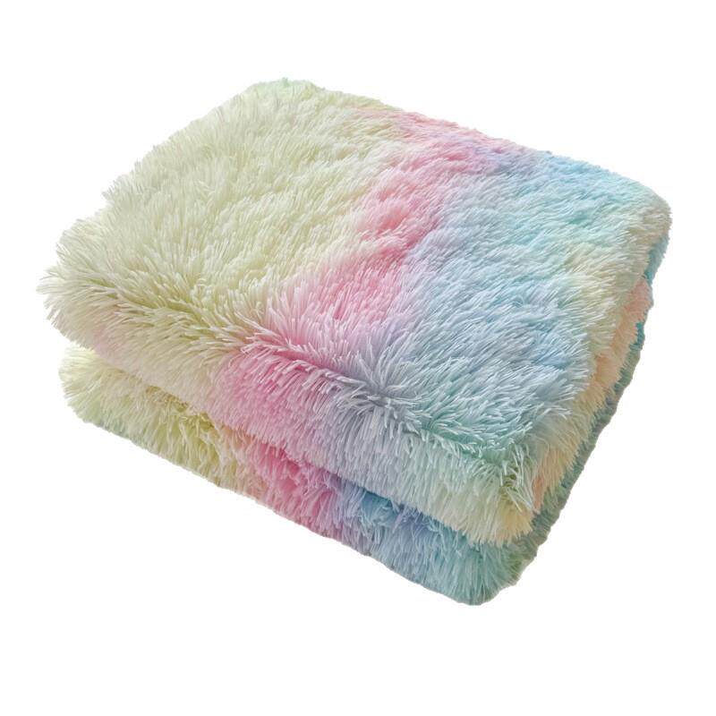 长毛绒多功能盖毯被套毯定秋冬高克重法兰绒办公盖毯沙发毯子跨境