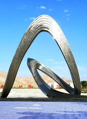 现代异形抽象g艺术不锈钢玻璃钢铸铜学院小品雕塑定制景观文化定