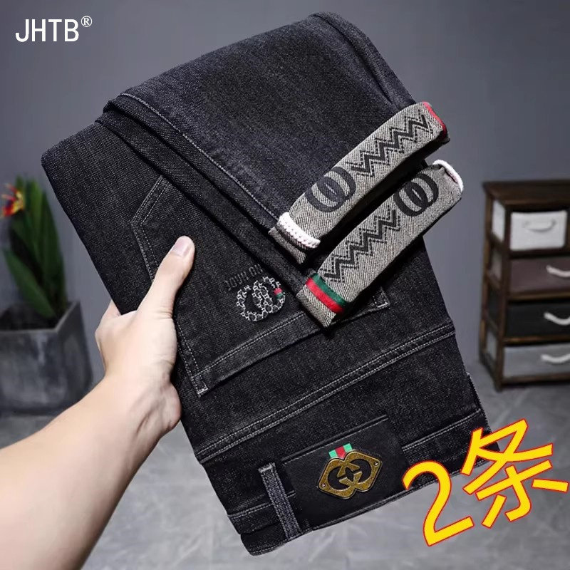 牛仔裤男士2026年新款春夏季正品高端潮牌新塘弹力休闲长裤子男款