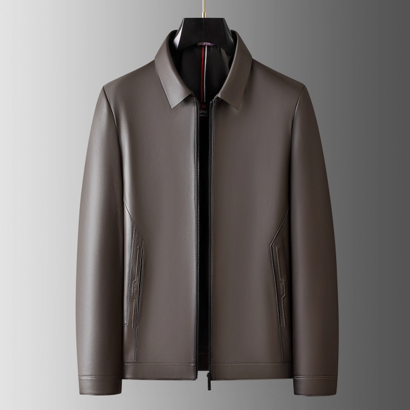 高端绵羊皮真皮皮衣男士外套秋季