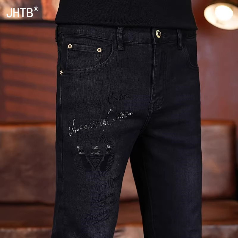 牛仔裤男士2026春夏新款时尚修身小直筒小脚长裤潮流百搭休闲裤子