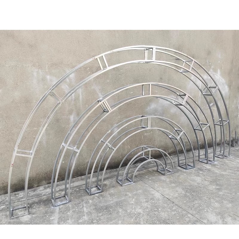 拱门桁架弧形半圆铁艺造型婚庆支架花门架圆弧铁拱形架子长廊