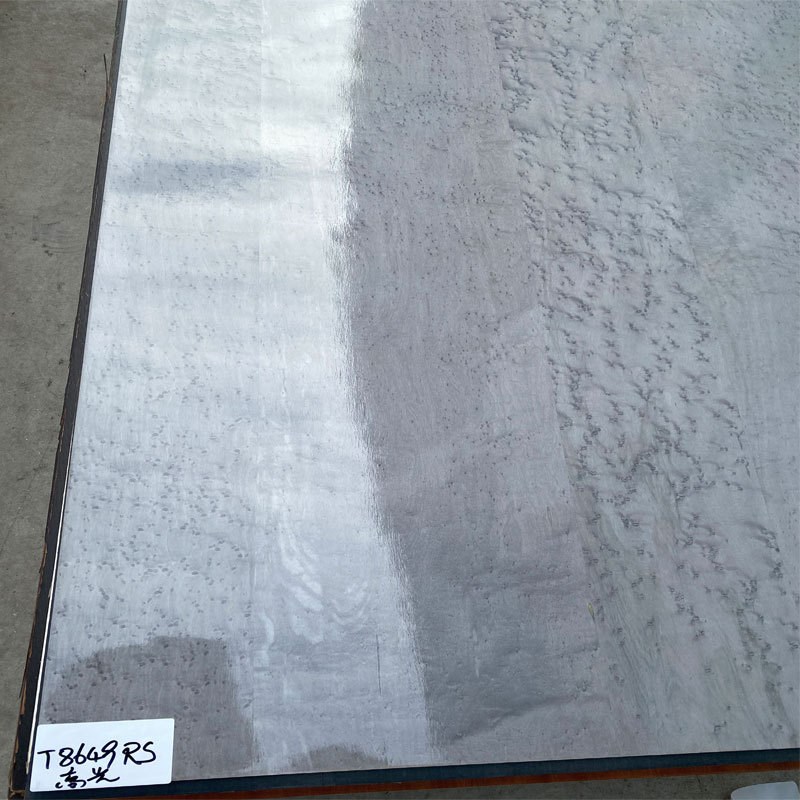 UV高光板电视背景墙室内装饰复古风枫木雀眼高光木饰面板