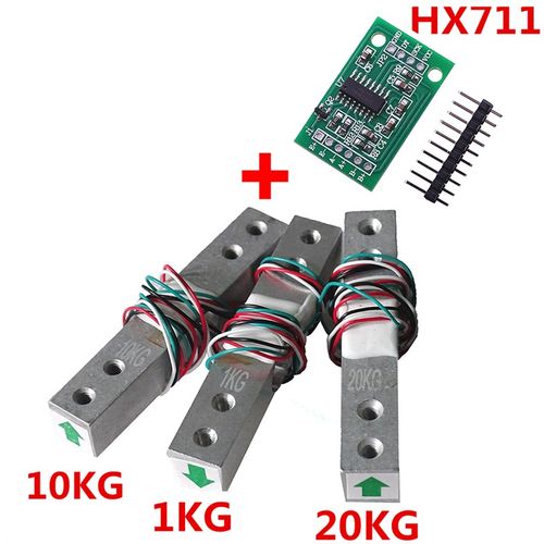 HX711模块+压力传感器套装 称重传感器 电子秤模块1/ 5/10/20KG