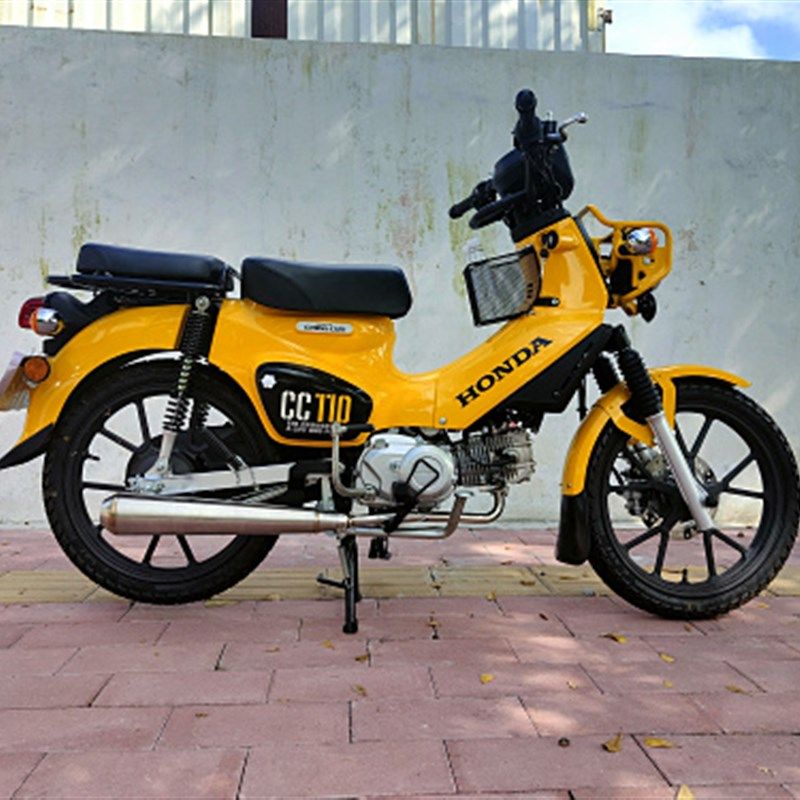 适用本田幼兽CC110改装排气蜂窝网口回压静音改装不锈钢全段排气