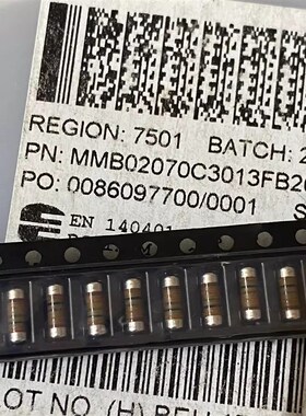 20个MMB02070C3013FB200 MMB0207 301K 1% 1W进口色环晶圆电阻