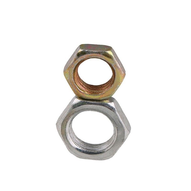 螺帽镀白0.75/锌彩锌细牙薄灯饰M7M8M10M12*1.0x2x3x4x5mm厚螺母