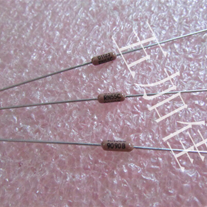10个 进口 RN55C9090B 909欧 909R 1/4W 0.1% 高精军规金属膜电阻
