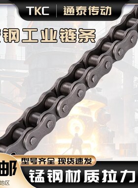 锰钢工业传动链条厂家06B08B10A12A16A20A24A28A32A40AB单双排铁