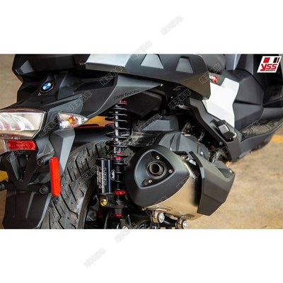 宝马C400X 400GT 无极SR4 改装YSS G-TOP后减震可调预载回弹避震
