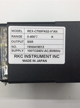 新品RKC REX C700FK02-V*AN智能经济型温控表 温控器SSR输出0-12V