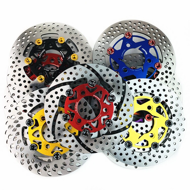 改装电摩可拆佛兰多ncy浮动碟 刹体盘小牛N1S小龟220刹车浮动碟