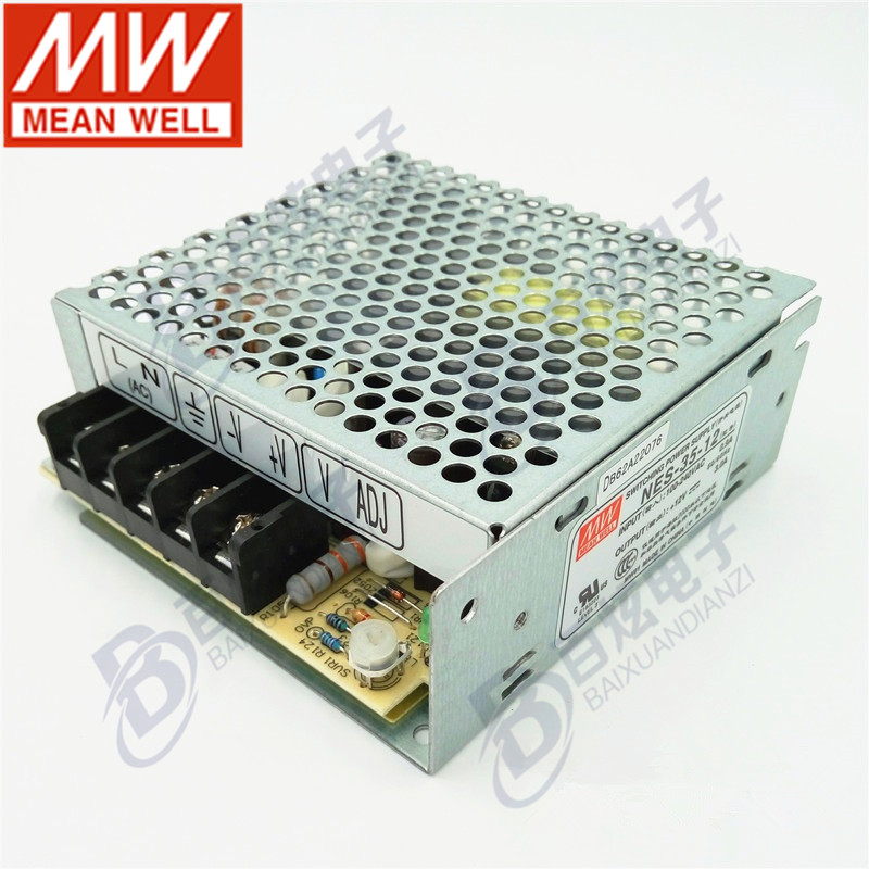 台湾明纬开关电源NES3512 36W 12V3A 经济型可替换RS/LRS系列