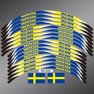 轮毂贴纸适用胡斯瓦纳Husqvarna越野摩托车TE250i/310i/FC450贴花