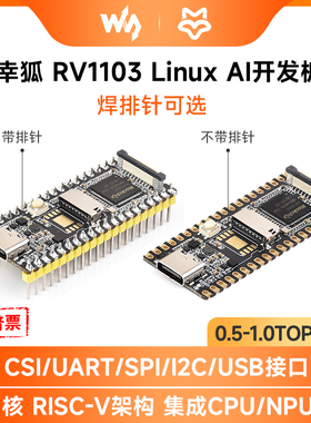 微雪 Luckfox Pico 幸狐RV1103 Linux开发板 ARM Cortex-A7处理器