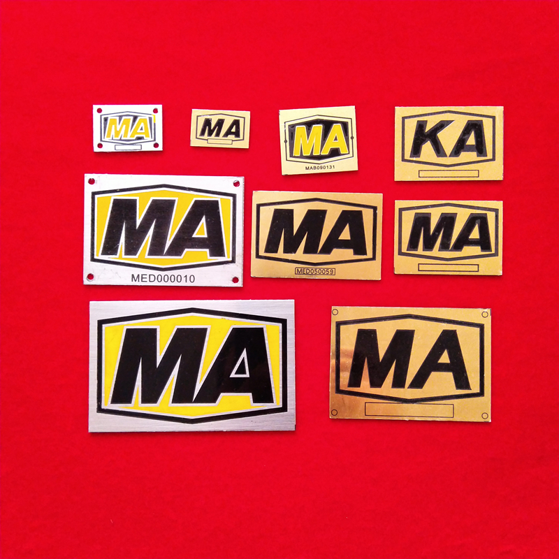 定做彩色金属不锈钢MA蚀刻铜铭牌电线煤矿铝标牌防爆exd标志网版