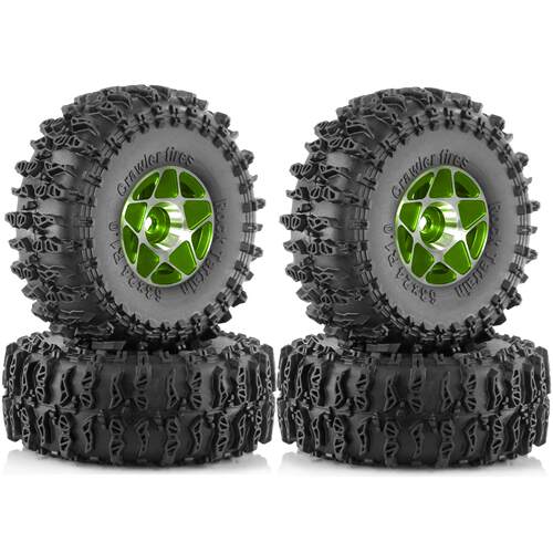 RS红蜘蛛1/18/24攀爬车T4-M 恺司玛SCX24轮胎 FMS FCX24 套装