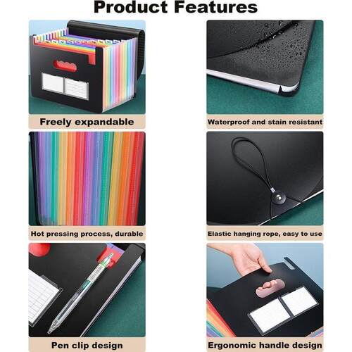 E 22826 Multi-layer A4 File Folder 多层文件夹 跨境主打