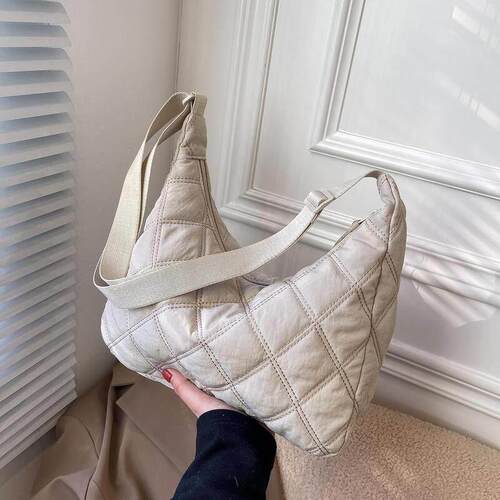 跨境Quilted Puffer Crossbody Bag and Purse for women Cotton