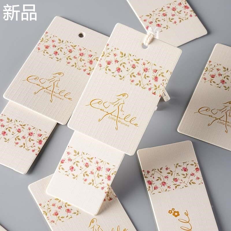 吊牌定制商标布标订做服装挂w牌卡片标签定做订制加厚挂牌现货新