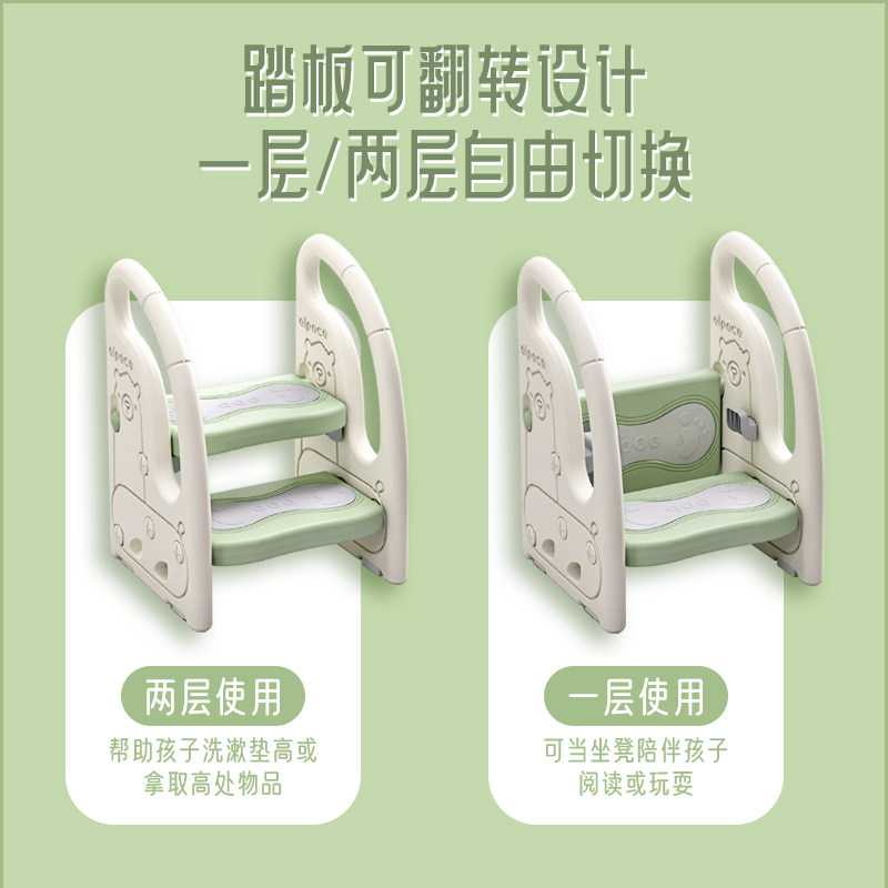 儿童垫脚凳宝宝洗手台阶凳婴幼儿洗漱台踩凳洗脸脚踏增高楼梯凳子
