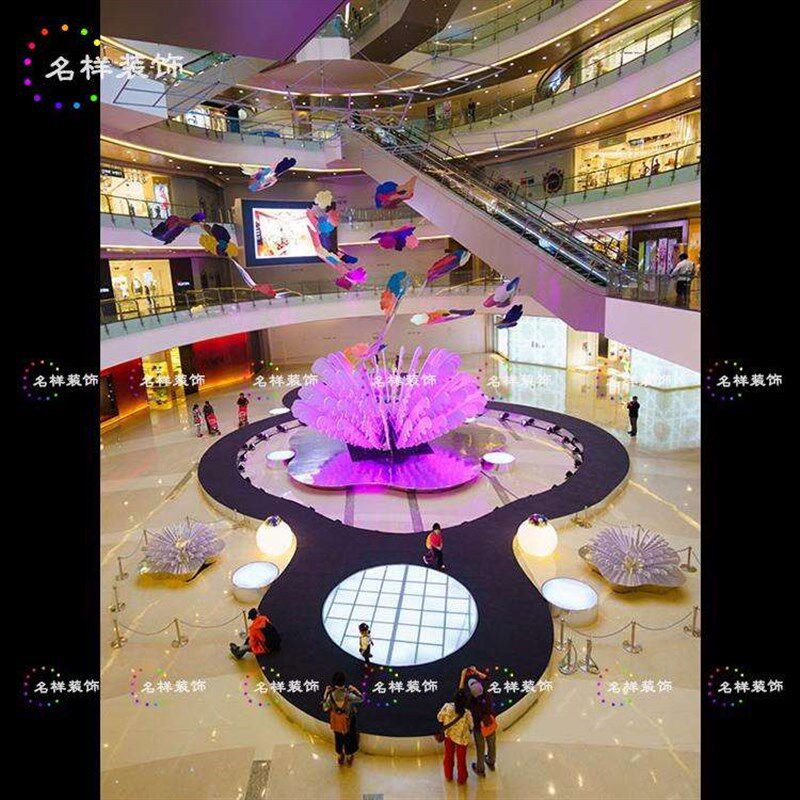 名样 商场酒店购物中心开业庆典 DP点 中庭中空美陈吊饰装饰定制