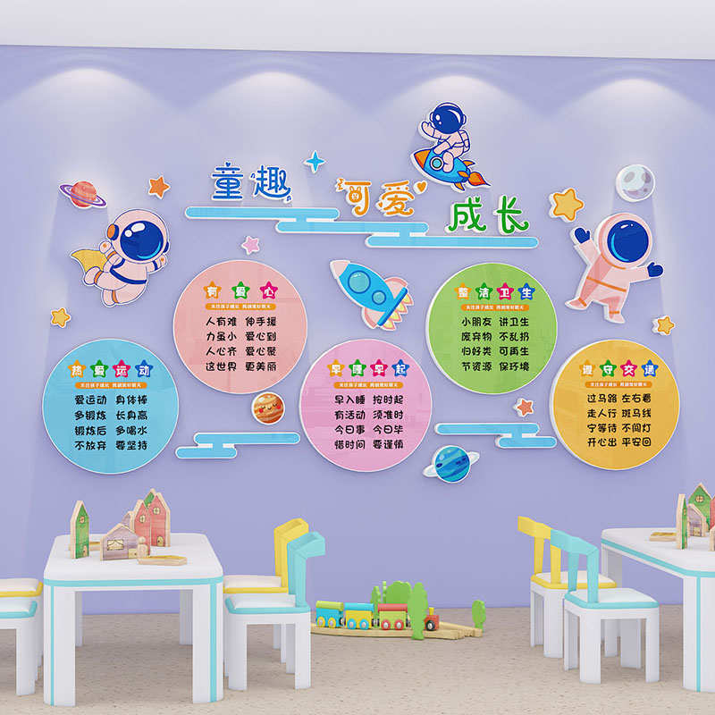 幼儿园环创材料主题墙成品用品开学布置神器楼道大厅走廊墙面装饰