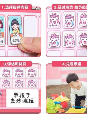 自律宝宝小学生贴贴纸榜学习房表奖励装饰孩子墙儿童表扬成长打卡