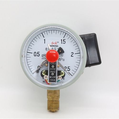 红旗仪表厂家直销电接点压力表YX-100消防水泵电子开关220v~380v