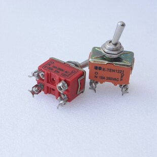 全新4脚15A250V摇臂开关2挡拨动电源妞钮子面板仪器机器开关 单价