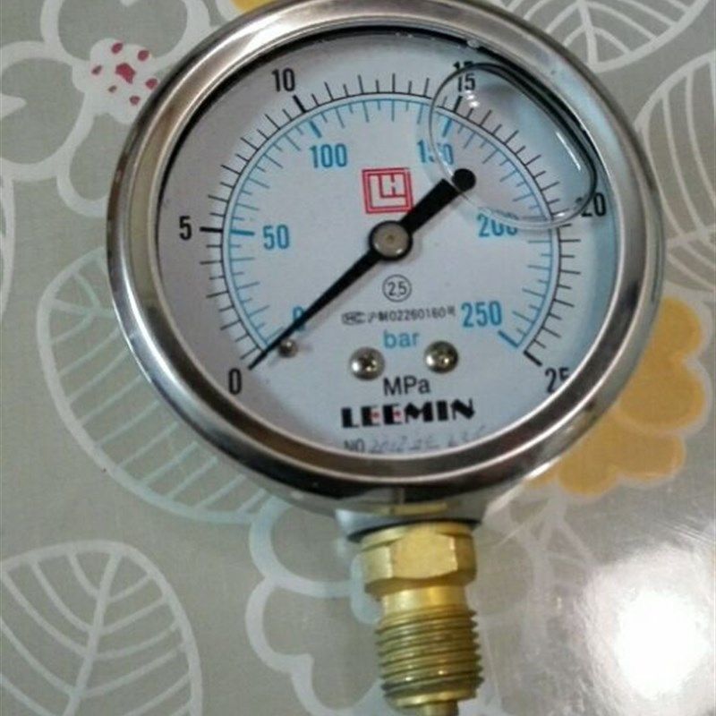 250bar 25mpa leemin 液压件压力表 液压油防振压力表 直径63MM