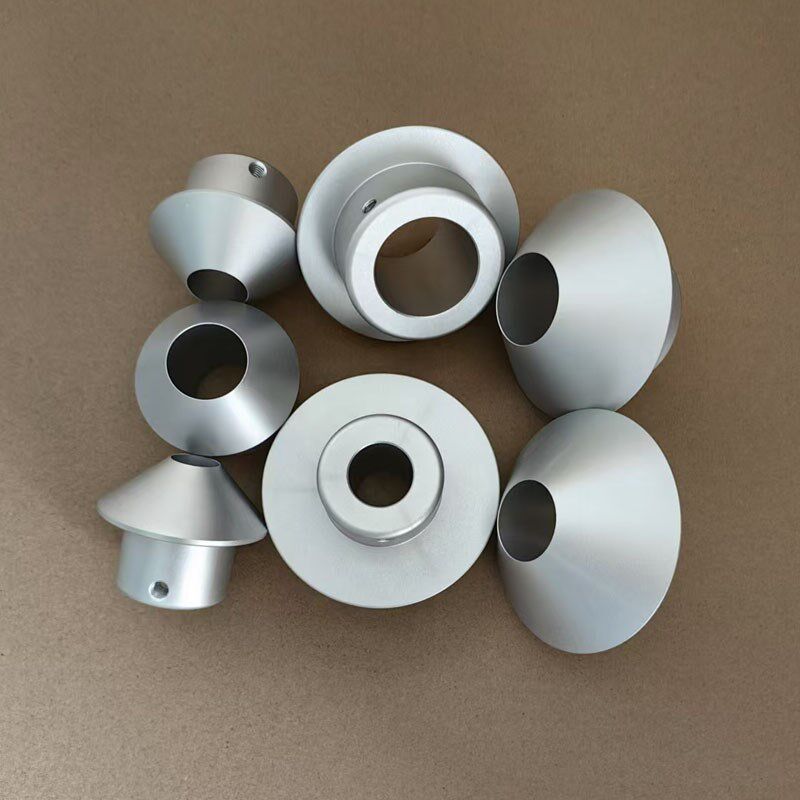 锥形铝合金堵头纸管芯卡头胶膜筒挡头放线机顶头挡料盘缠绕膜挡圈