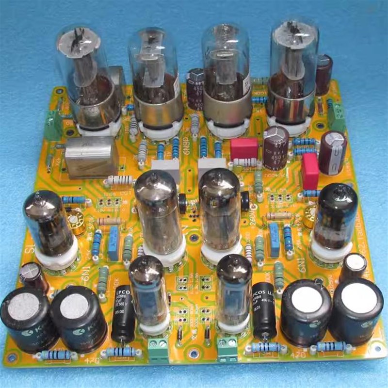 美国猫王SL-1前级简化版本的6N8P+6N9P电子管前级线路板 JCDQ-26M