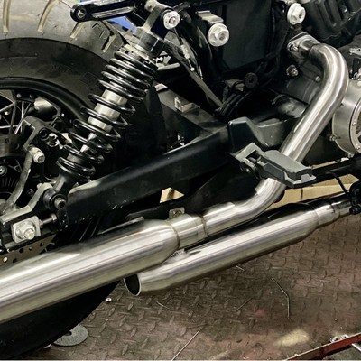 奔达金吉拉BD300改装双出二出二HA排气 重低音浑厚马蹄声可拆消音