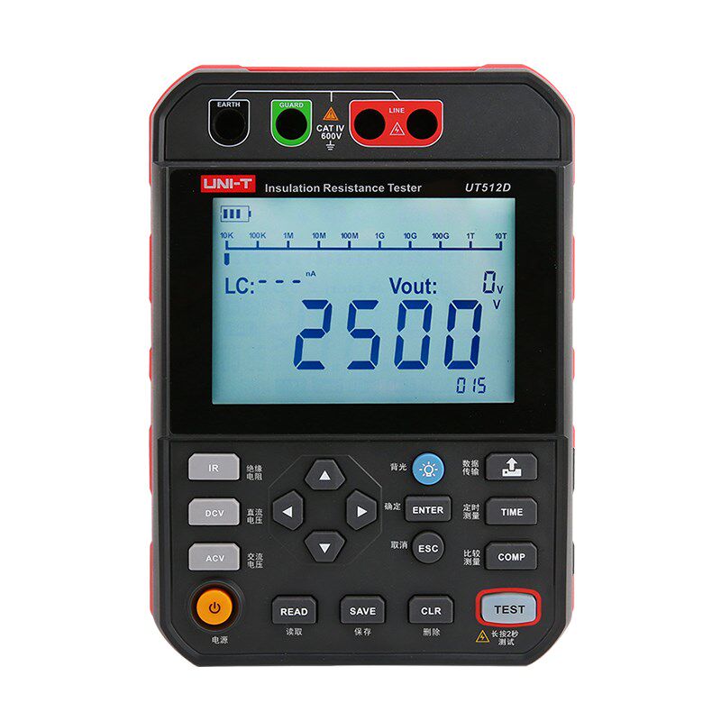 优利德UT512D绝缘电阻测试仪2.5KV高压绝缘电阻仪数字兆欧表