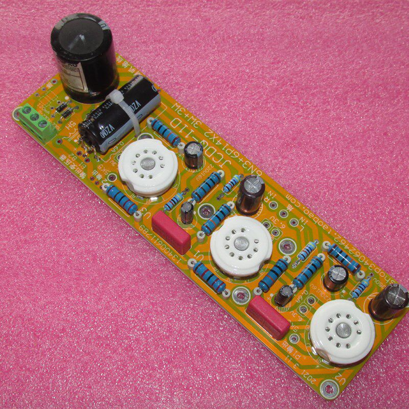 经典 6N3+6P14 3W+3W电子管立体声功放板一点接地线路安靜JCDQ11D