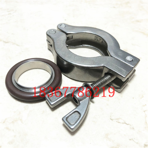 真空KF法兰外丝六角304不锈钢快装接头卡盘卡箍KF16KF25KF40KF50