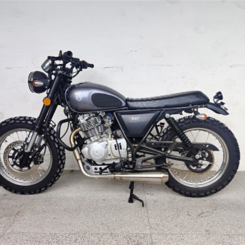 适用大脚怪攀爬左排静音鱼嘴排气管 游侠250黑7左侧不锈钢消声器