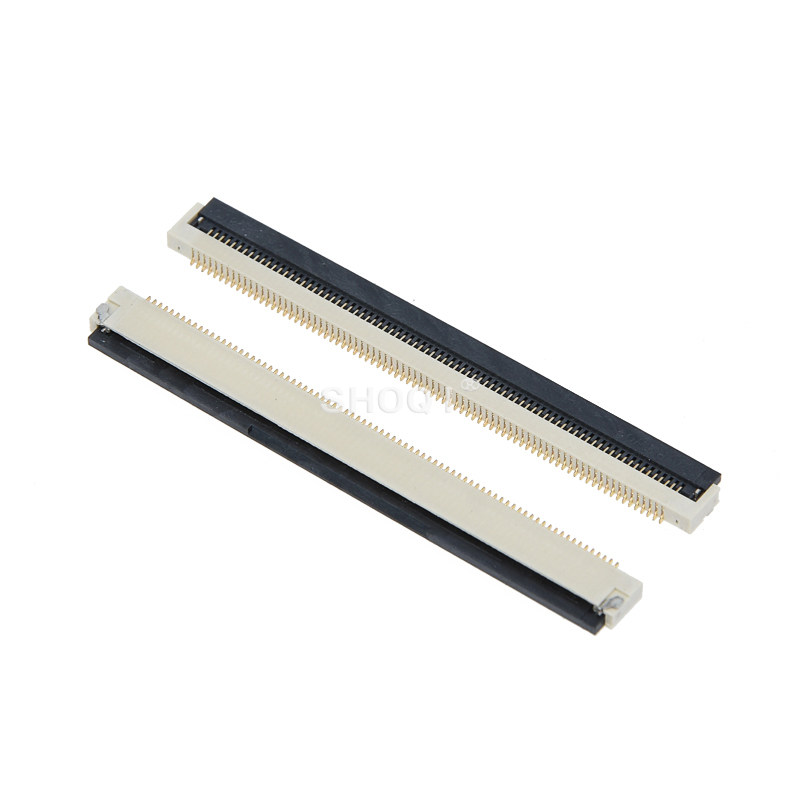 FPC座 软排线连接器68p 80p 96p 翻盖下接 液晶屏插座 0.5mm间距