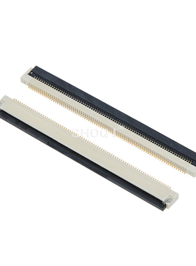 FPC座 软排线连接器68p 80p 96p 翻盖下接 液晶屏插座 0.5mm间距