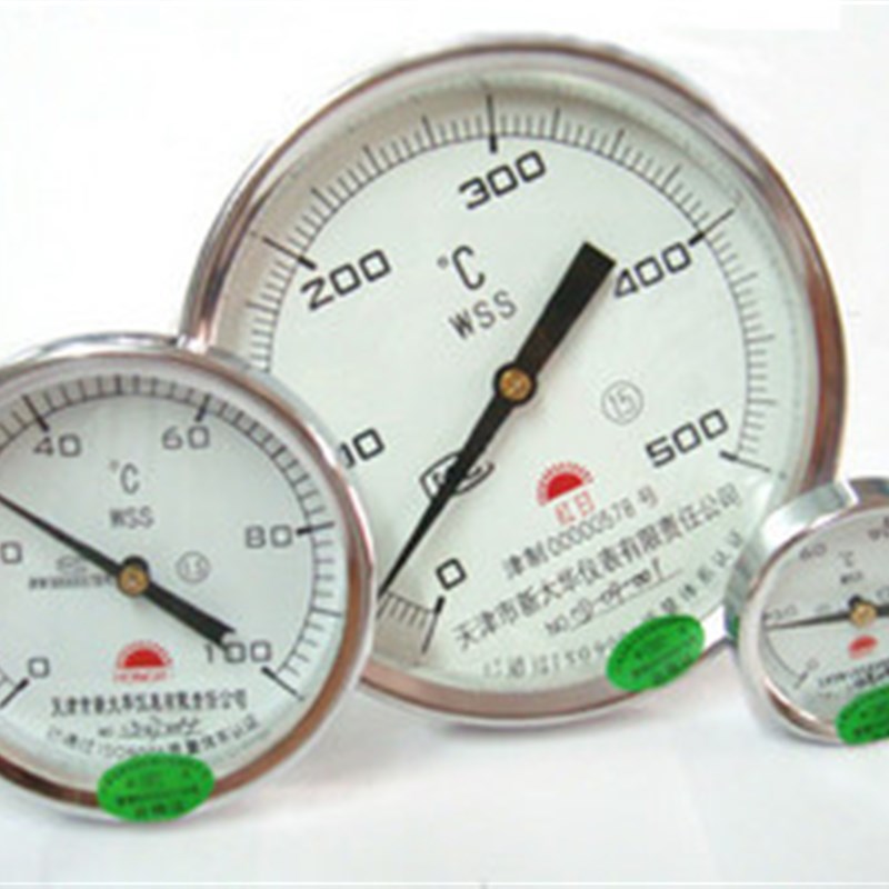 双金属温度计WSS-301/401/501 杆长50mm/75mm/100mm/150mm
