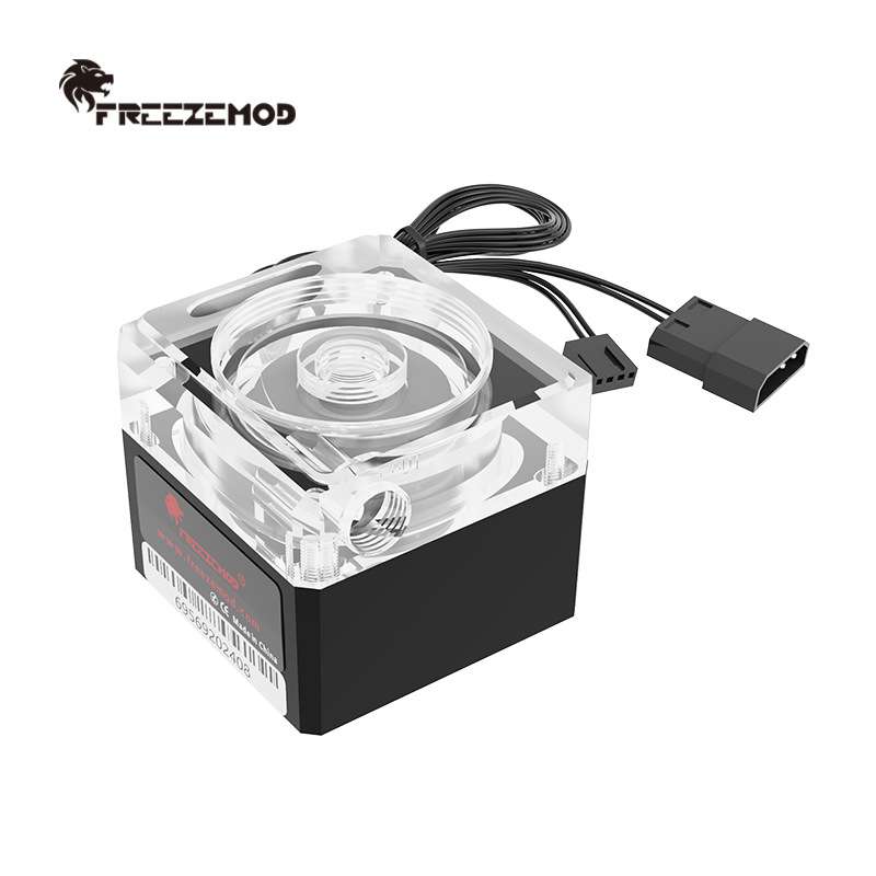 FREEZEMOD电脑水冷一体式水泵PU-FS6M-J支持PWM智能控速扬程3.5米