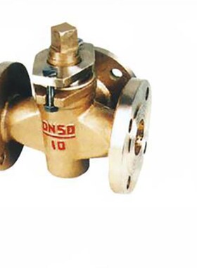 X44W-1.0T三通法兰全铜旋塞阀